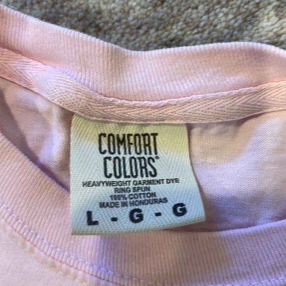 Pi Beta Phi “POD LEADERS 2021” crew Neck Tee (baby pink/gold letters) - Picture 3 of 3